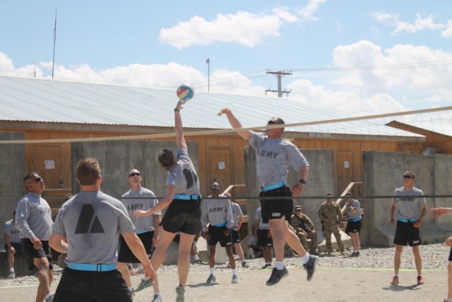 Maintainers spike morale with volleyball tournament