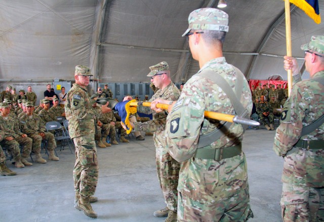 'Currahees' uncase colors in Afghanistan