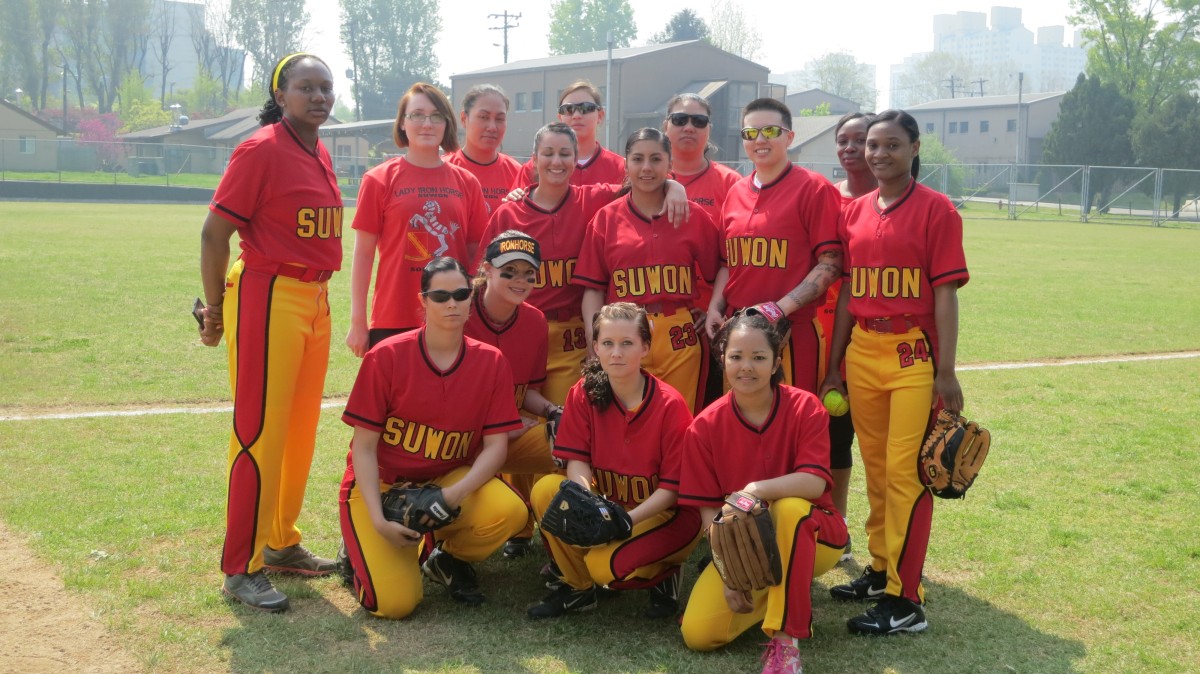 A first Women's softball team comes to Suwon Article The United States Army