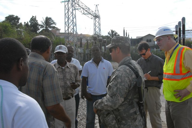 Engineers conduct damage assessment of power plant after recent earthquake