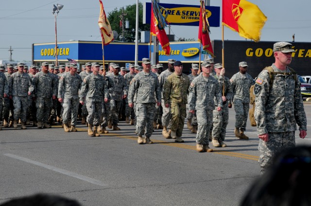 Parading Soldiers