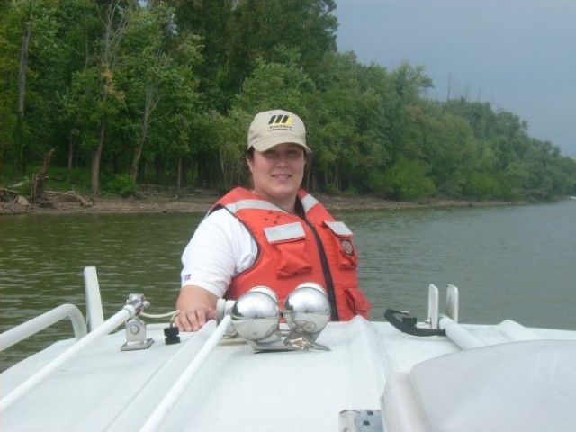 Corps biologist tests water quality