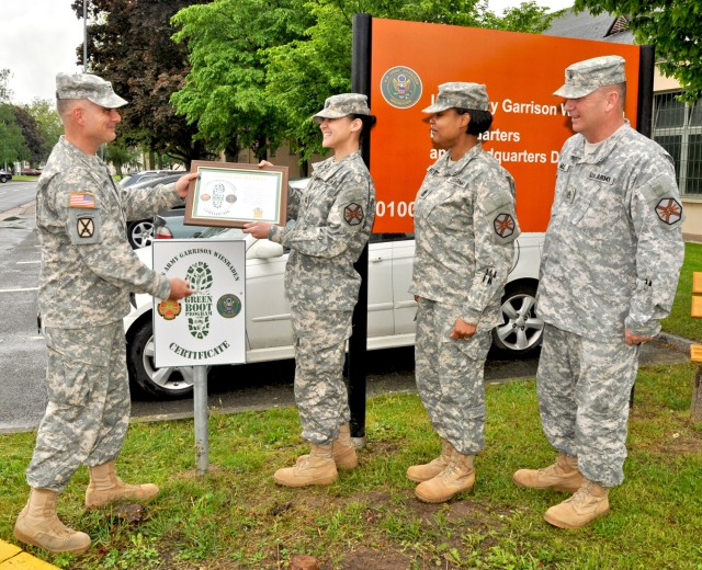 First Wiesbaden unit earns certification in new Green Boot environmental program