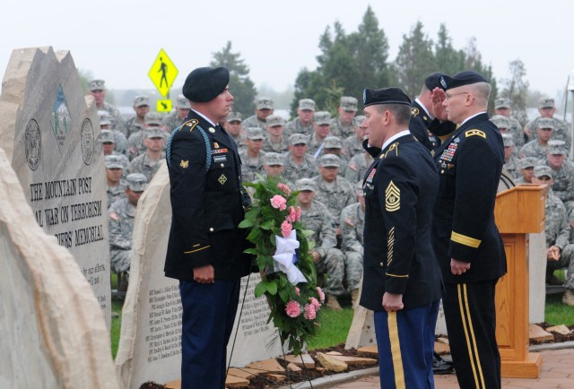 Laying the Memorial Wreath