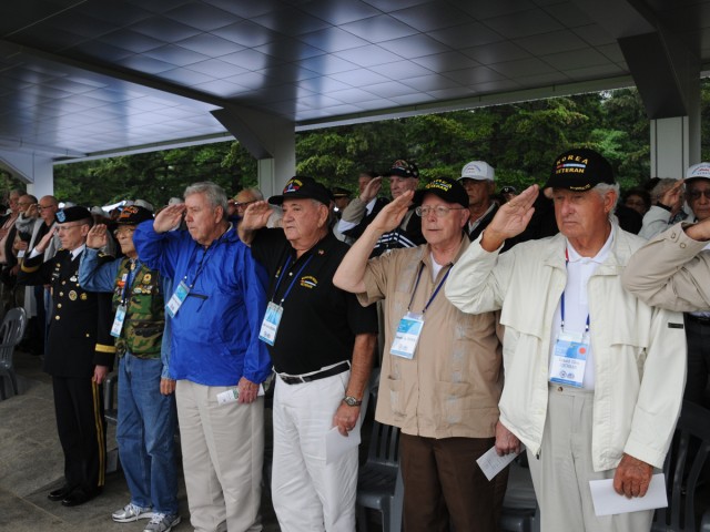 Korean War veterans honored at battle ceremony