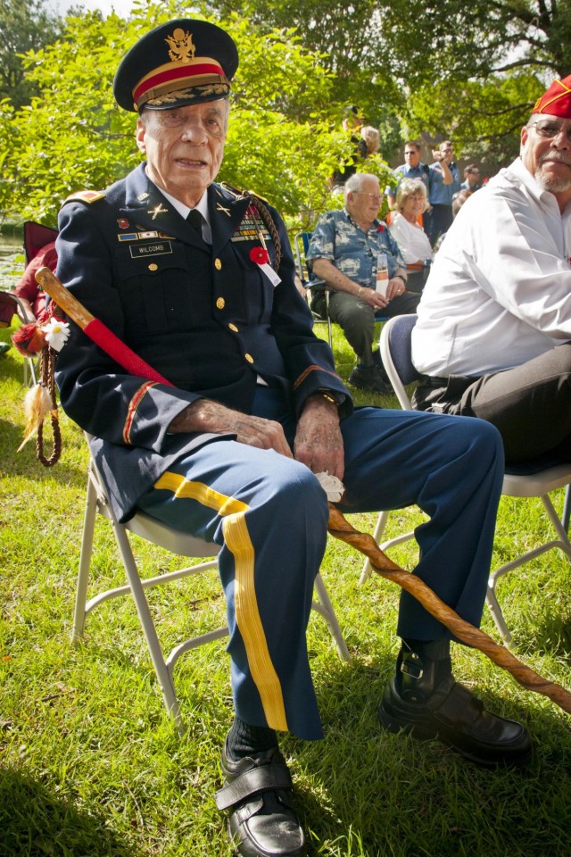Retired Col. Wilcomb at Memorial Day ceremony