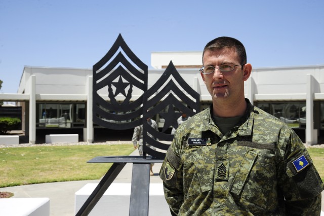 Kosovo Security Force Sergeant Major attends USASMA