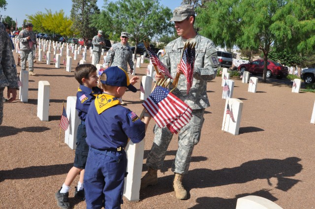 5th AR honors those laid to rest at Fort Bliss National Cemetery