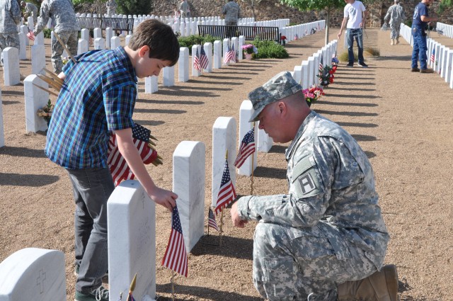 5th AR honors those laid to rest at Fort Bliss National Cemetery