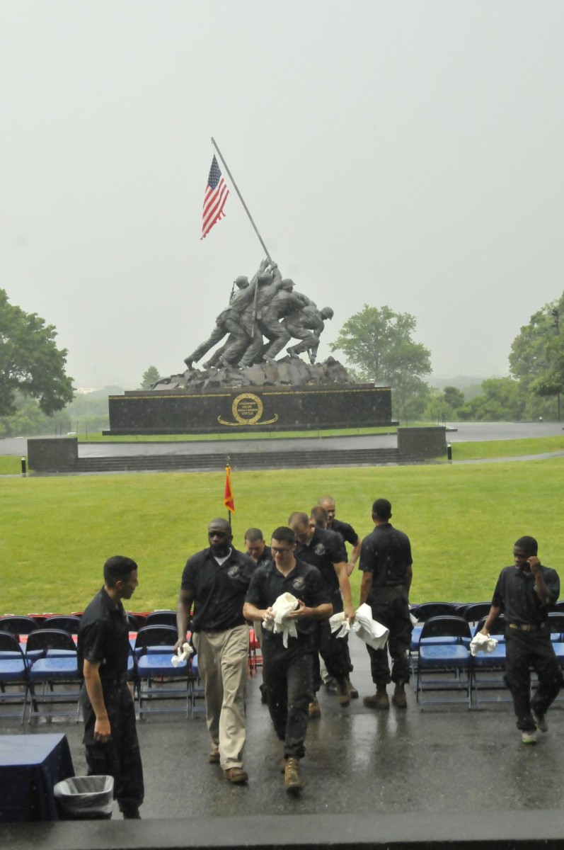 Sunset Parade opener yields to weather Article The United States Army