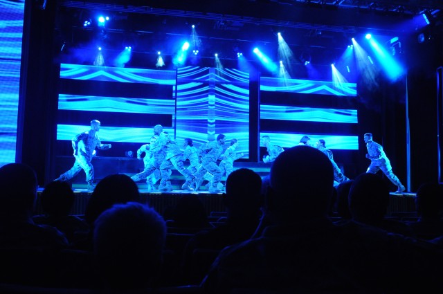 Fluorescent dancing.