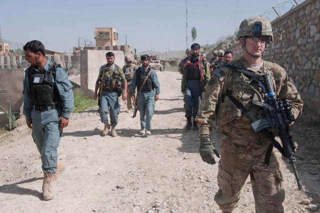 Afghan forces lead combined patrol with US soldiers