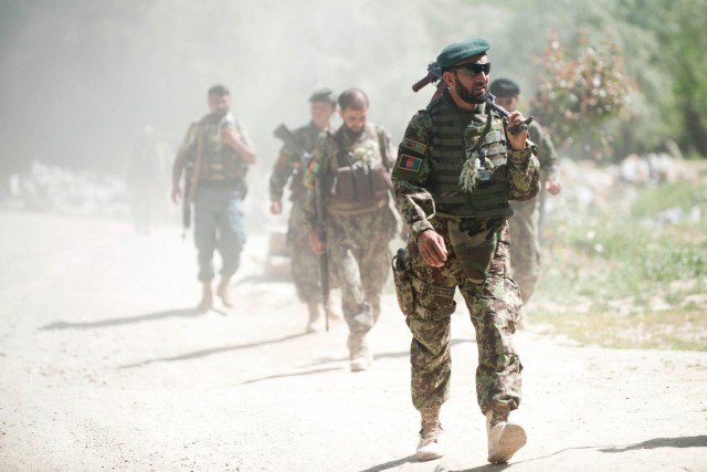 Afghan forces lead combined patrol with US soldiers