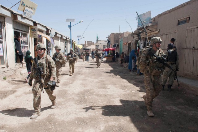 Afghan forces lead combined patrol with US soldiers