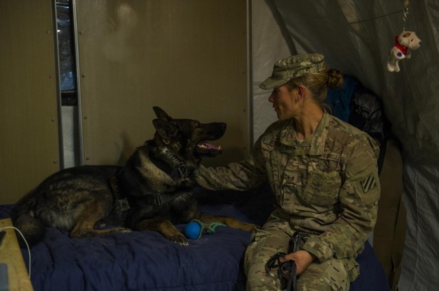 Dog handler's homegrown values, environment mirror her K-9 career