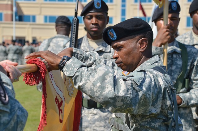 Furling the guidon