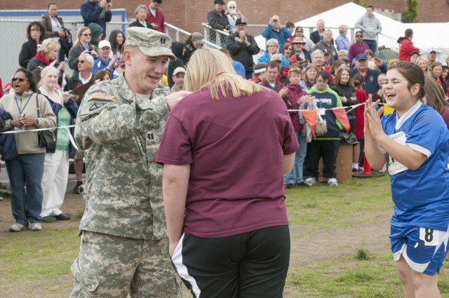 Special Olympians touch Soldiers hearts