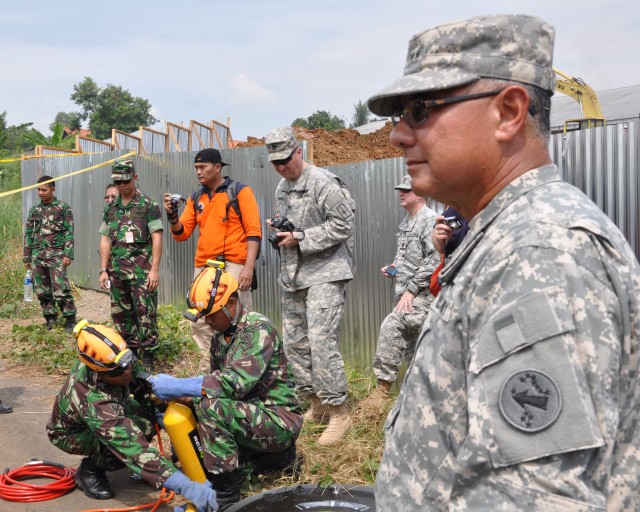 Tentara Nasional Indonesia Search and Rescue demonstration