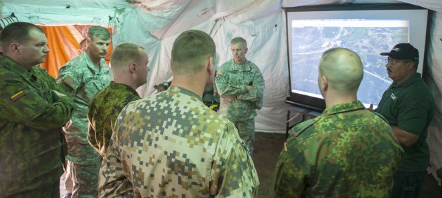 USAREUR CG visits Saber Strike 2013 situational training exercise in Latvia