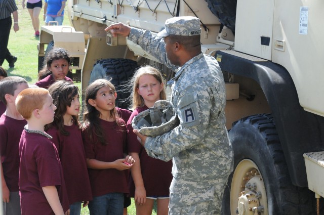 Aviators enjoy fitness, fun with Gatesville Elementary students