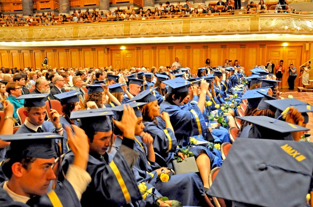 Wounded Warrior returns for Wiesbaden High School graduation