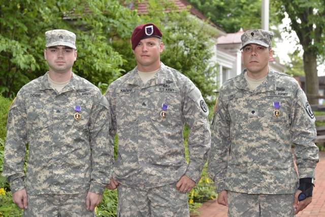 Three Purple Heart Recipients