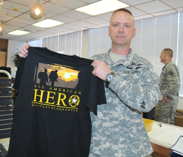 402nd FA donates blood to help save warfighters' lives