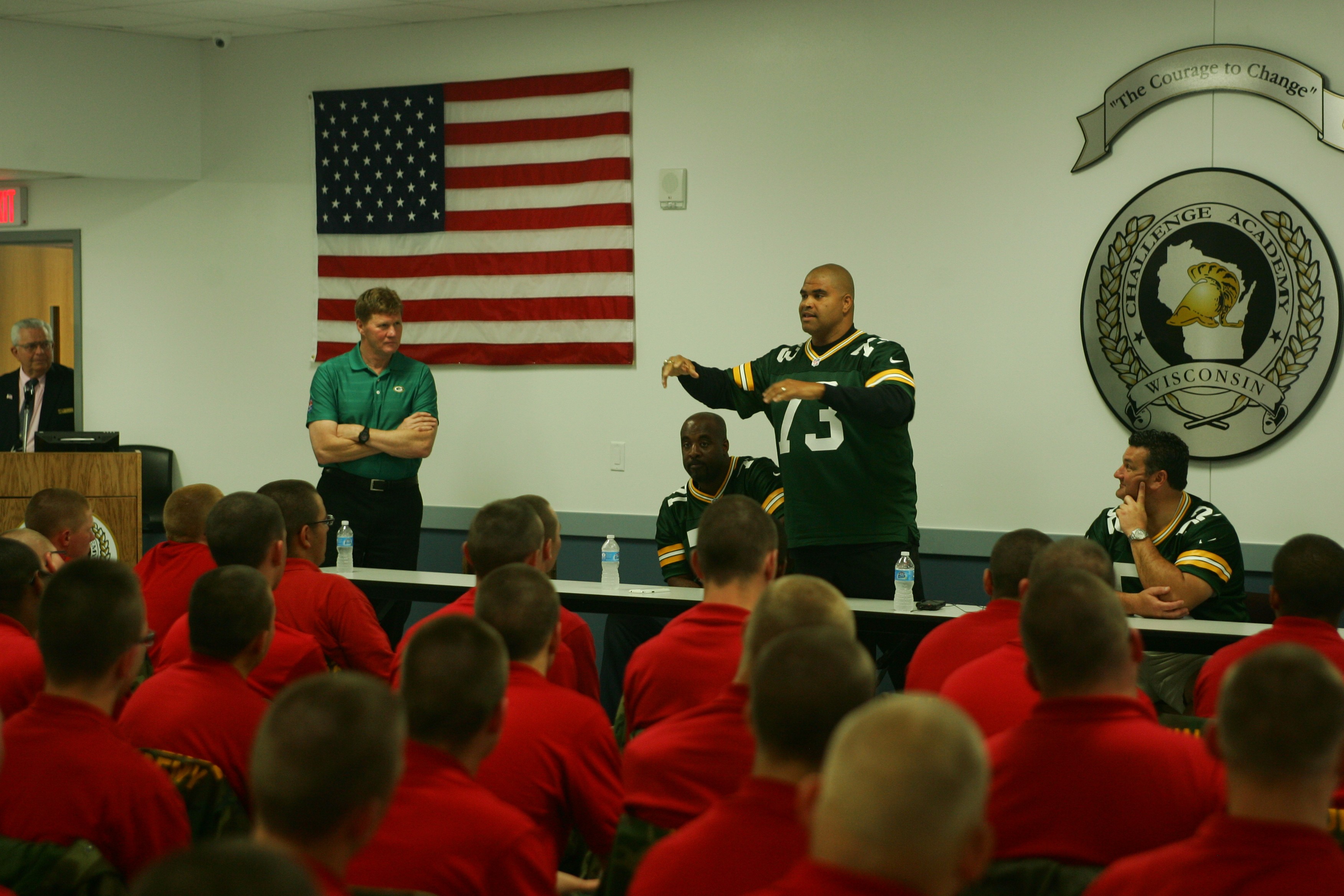 Green Bay Packers players visit Wisconsin National Guard Challenge