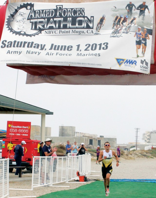 Army officer wins Armed Forces Triathlon Championship Article The