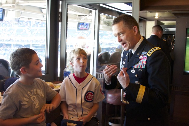 Chicago Cubs honor U.S. Army Soldiers and veterans on eve of Army's 238th birthday