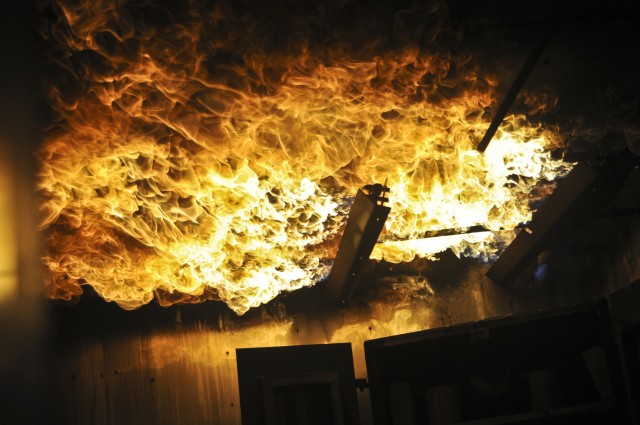 Firefighters get hot on Hanscom