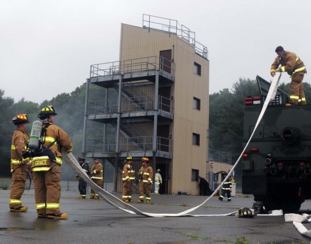 Firefighters get hot on Hanscom