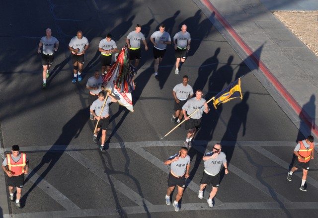 NTC Command Team leads Army Birthday run