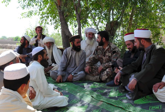 Jordanian Engagement Team Imams share with Afghans