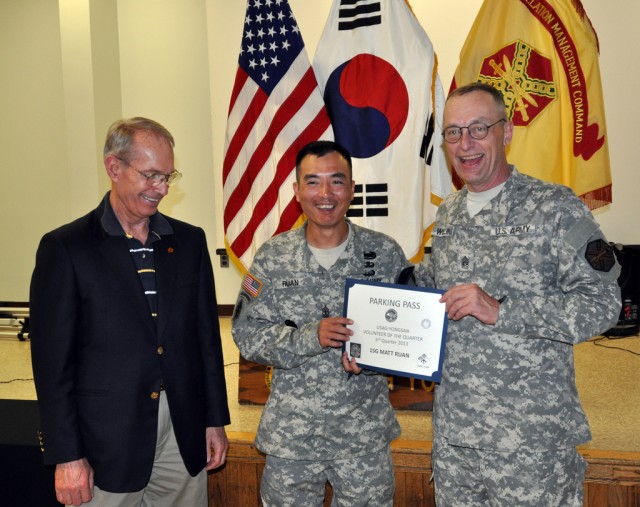 Yongsan hails its volunteers, quarterly winner