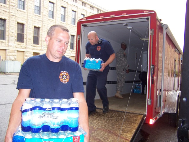 Bottled water drive supports military homecoming, other USO events