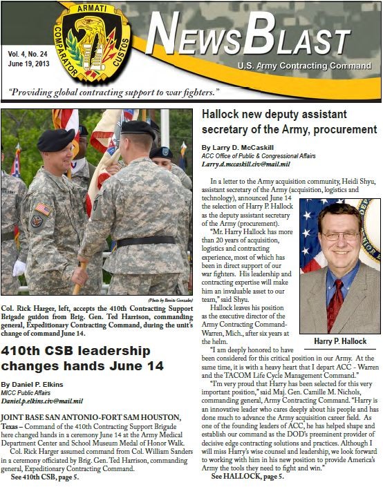 ACC NewsBlast - June 19, 2013 | Article | The United States Army