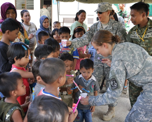 Cadets assists at Medical Clinic in Indonesia