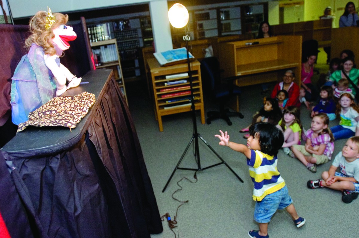 Puppet show brings tales to life at Van Noy Library Article The