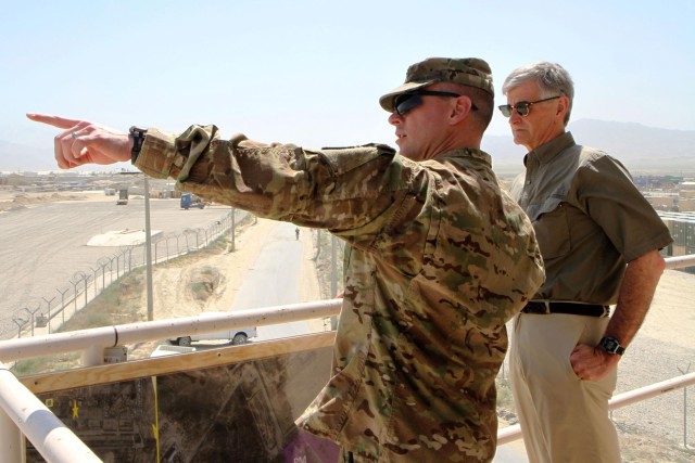 Secretary of the Army visits Bagram Air Field