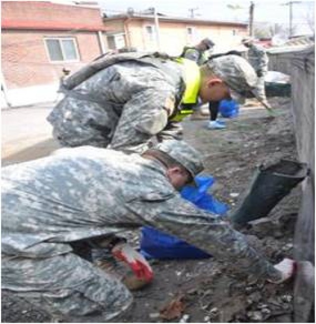 23rd Chemical Battalion volunteers to clean up local area in Uijeongbu