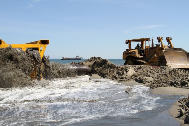 USACE coastal restoration work in Sandbridge, Va.