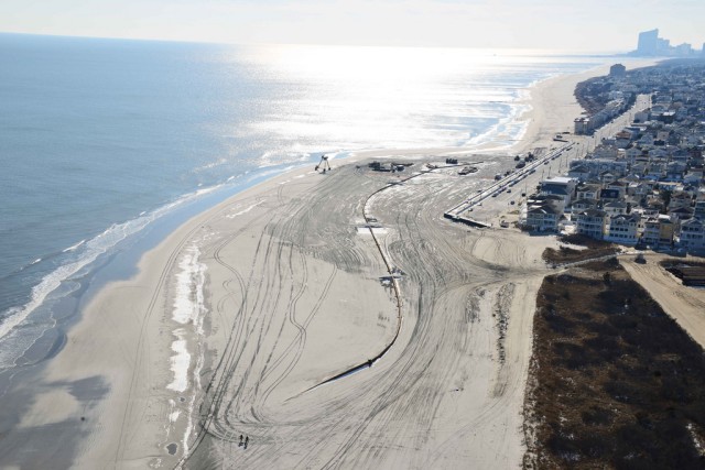 USACE coastal restoration work in Brigantine, NJ