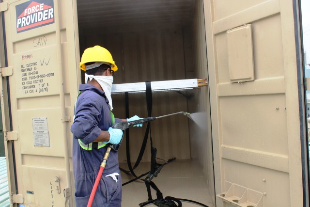 AC-First employee washes Force Provider TRICON