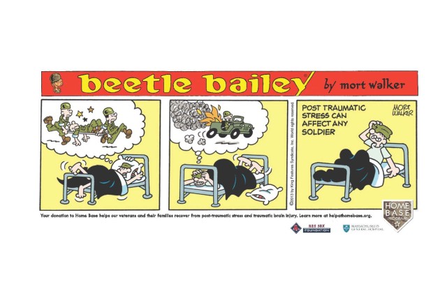 'Beetle Bailey' draws attention to post-traumatic stress