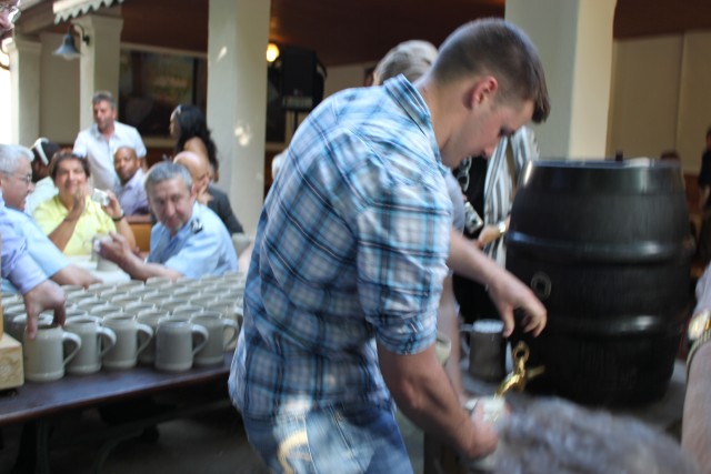 Tapping the keg