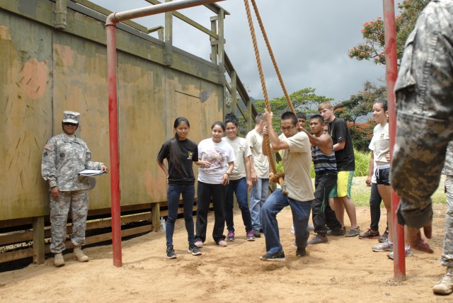 Students experience military training, lessons in leadership