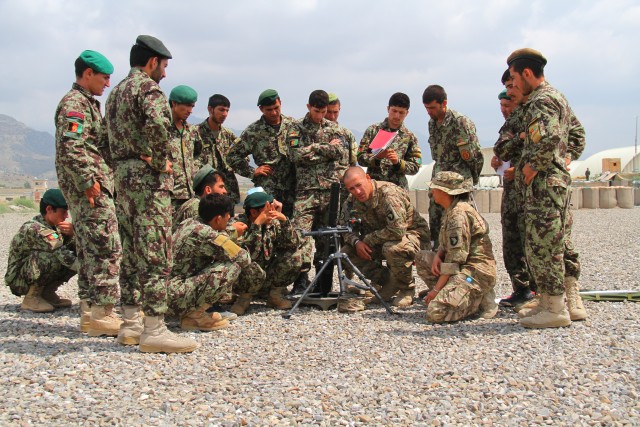 ANA train with U.S. at Afghan Fires Center of Excellence