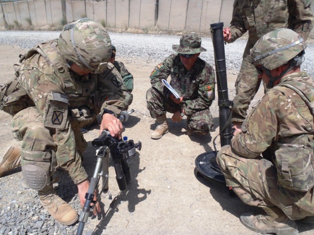Afghan Mortar Training