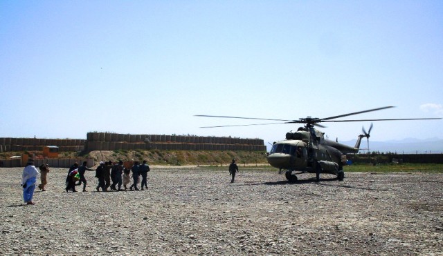 Afghans Provide Aerial Medical Evacuation Support